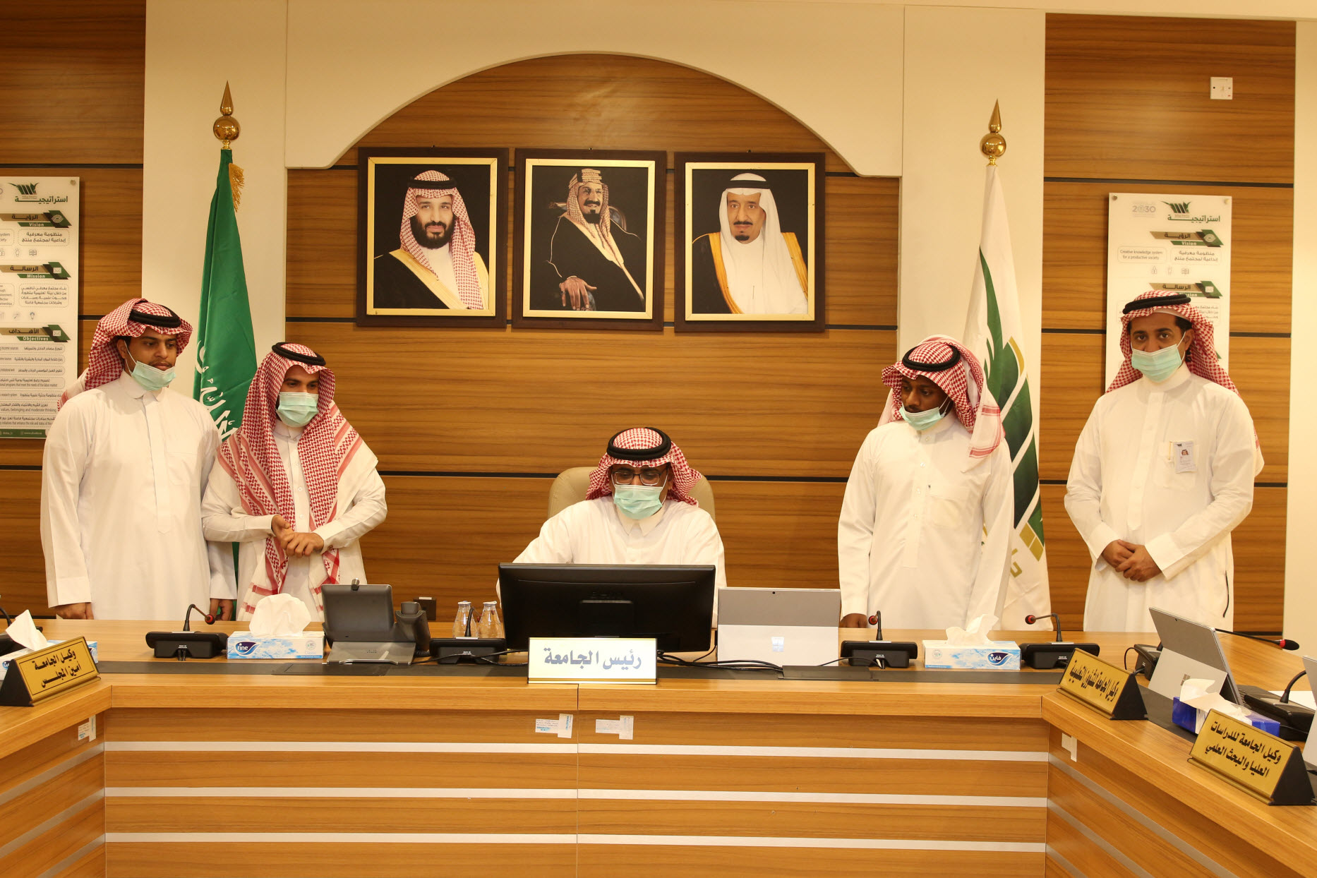 The President of Bisha University inaugurates the new electronic portal of the university